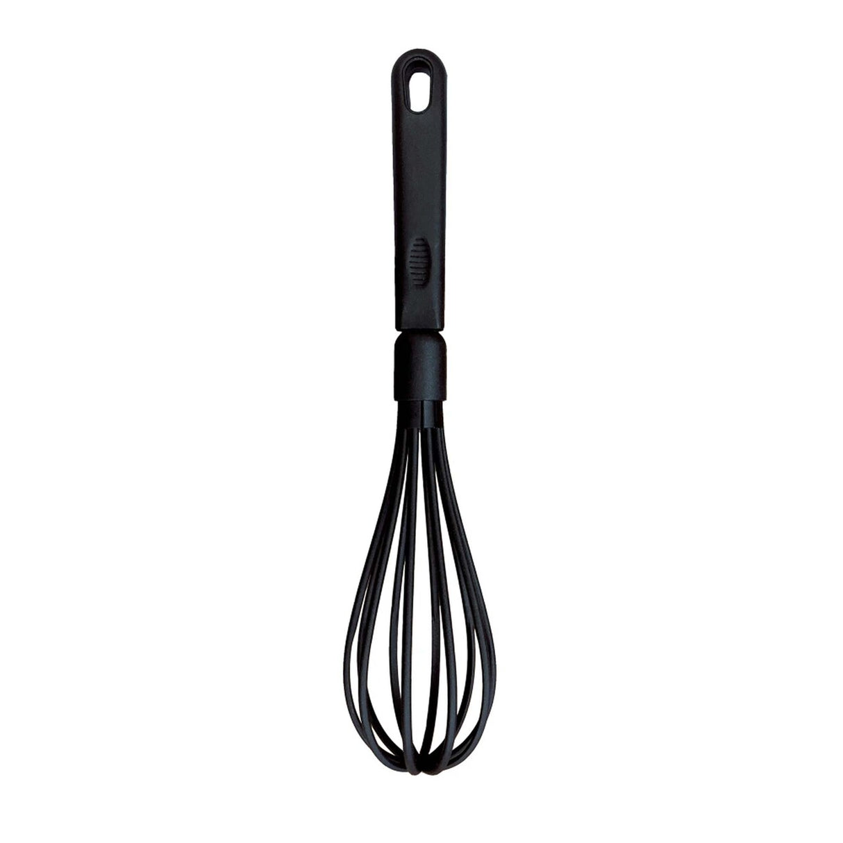 12" Nylon Piano Wire Whisk Black Flexible Design