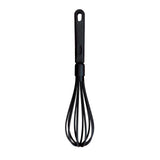 12" Nylon Piano Wire Whisk Black Flexible Design
