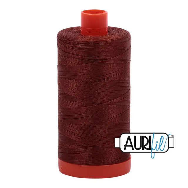 Cotton Thread 50wt Copper Brown Aurifil Large Spool