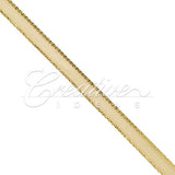 1/4" Satin With Gold Edge Ribbon - 50 Yards (Toffee)