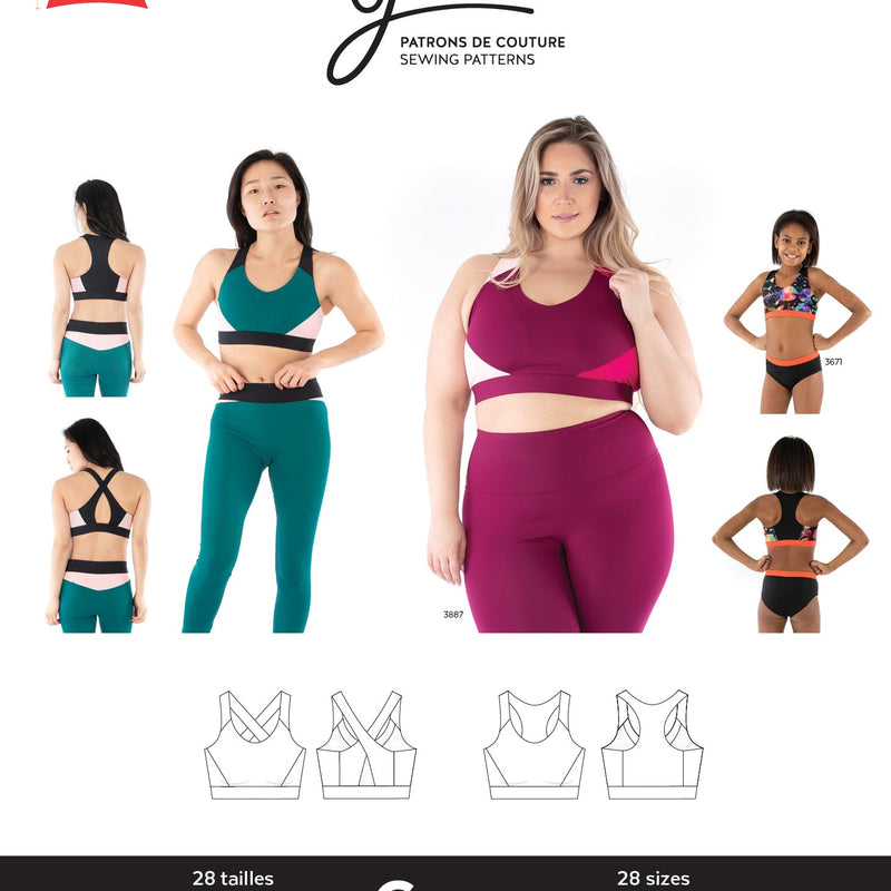 Coco Sport Bra Sewing Pattern by Jalie