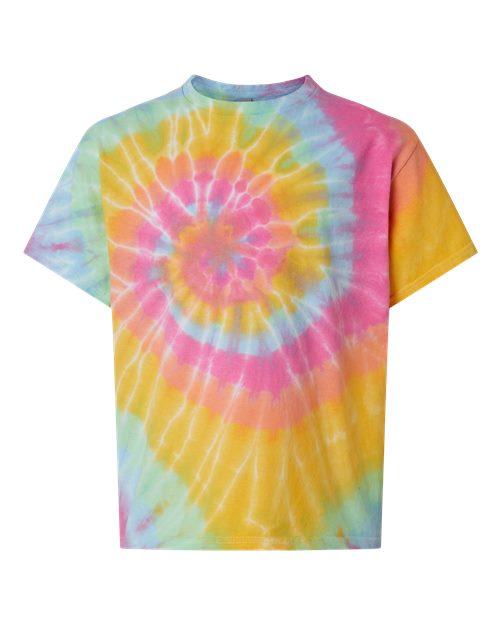 Youth Multi-Color Spiral Tie-Dyed T-Shirt