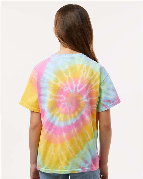 Youth Multi-Color Spiral Tie-Dyed T-Shirt