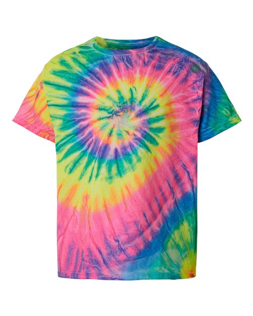 Youth Multi-Color Spiral Tie-Dyed T-Shirt