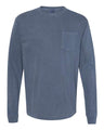 Comfort Colors® Garment-Dyed Heavyweight Crewneck Long Sleeve Pocket T-Shirt