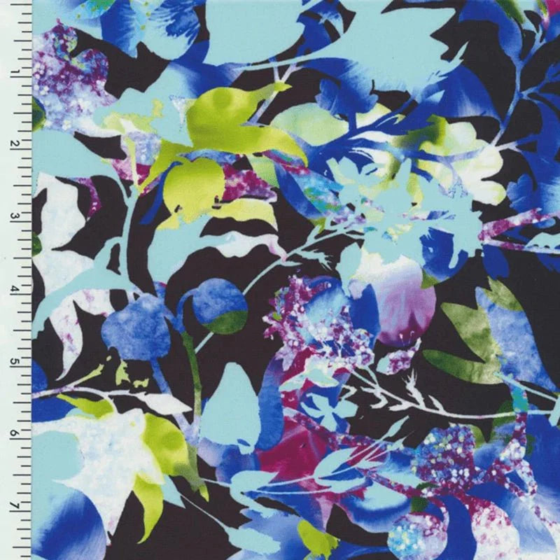 Printed Poly Spandex Rush Floral Tricot