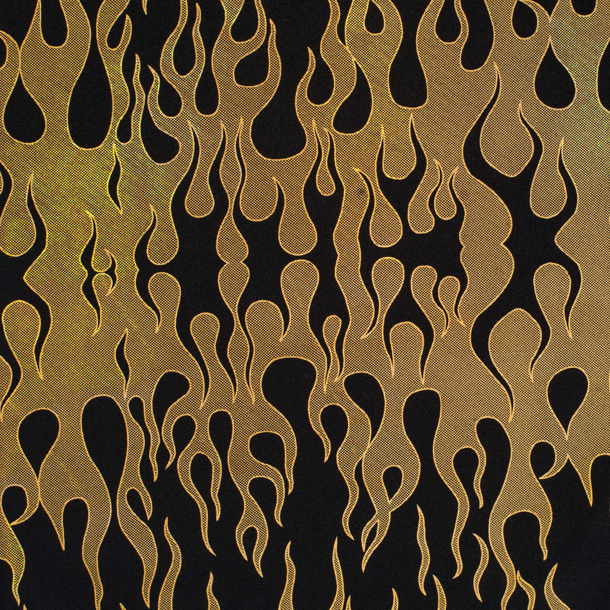 Nylon Spandex Hologram Flame Foil Fabric 60"