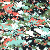 Printed Spandex Pixel Camo Fabric