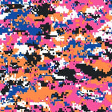 Printed Spandex Pixel Camo Fabric