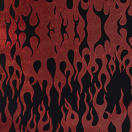 Nylon Spandex Hologram Flame Foil Fabric 60"