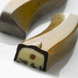 Greyas Polycarbonate Chocolate Mold, Wavy Rectangle by Luis Amado, 6 Cavities