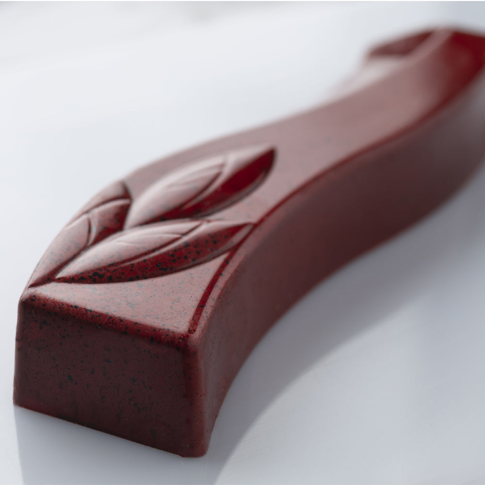 Greyas Polycarbonate Chocolate Mold, Wavy Rectangle by Luis Amado, 6 Cavities