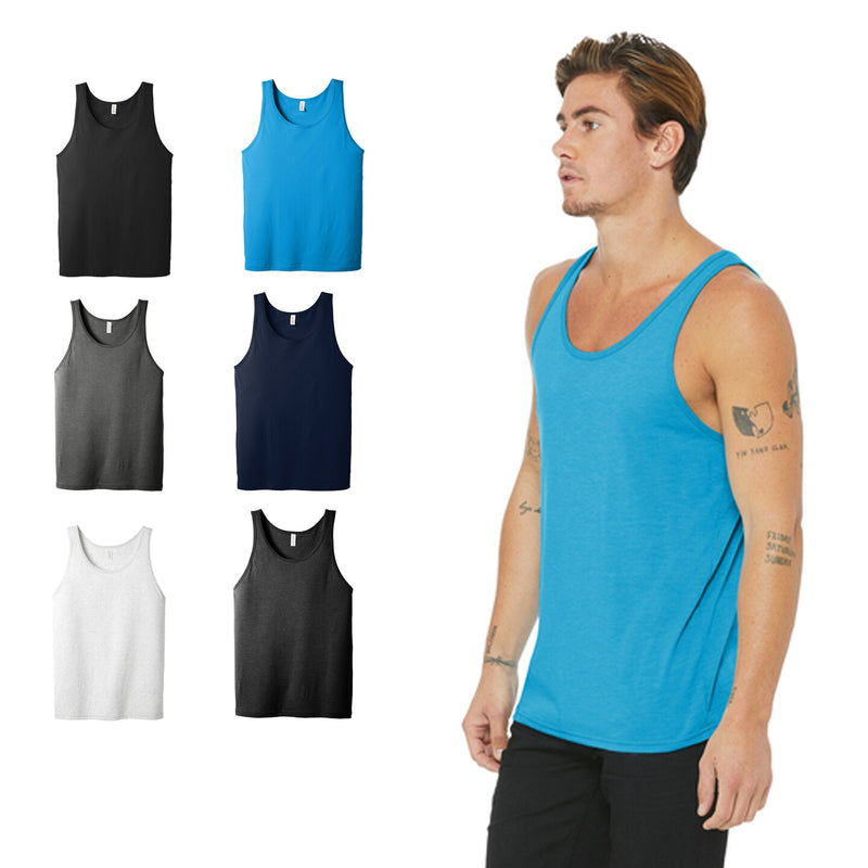 BELLA+CANVASÂ Classic Jersey Tank Lightweight Cotton Gym & Casual Wear