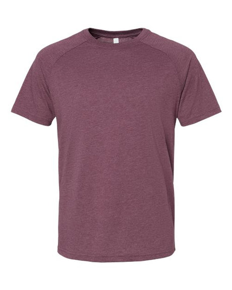 BELLA + CANVAS® - Heather CVC Raglan Short Sleeve Crewneck Tee