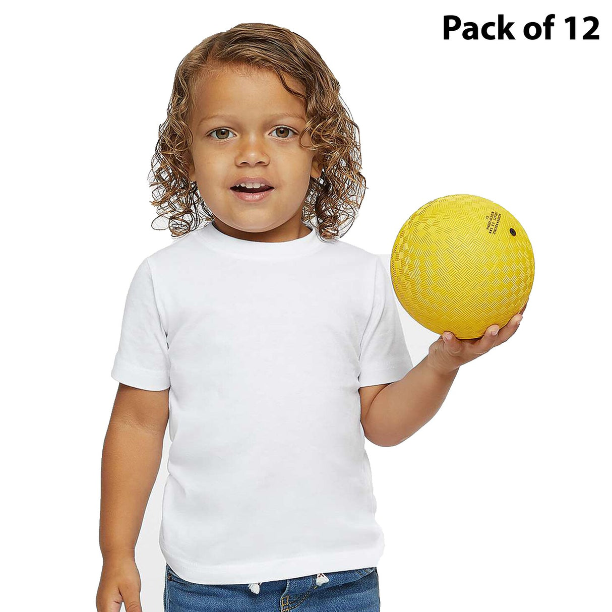 RADYAN® Toddler Fine Jersey Crewneck Short Sleeve Tee - 3321