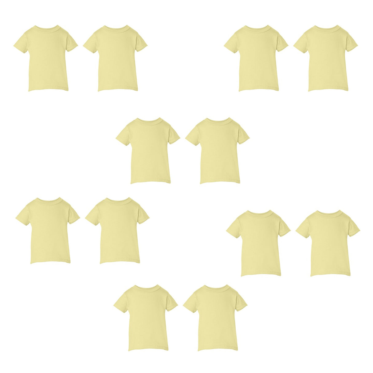 RADYAN® Toddler Fine Jersey Crew Neck Short Sleeve Tee - 3321