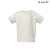 RADYAN® Infant Short Sleeve Crew Neck Fine Jersey Tee