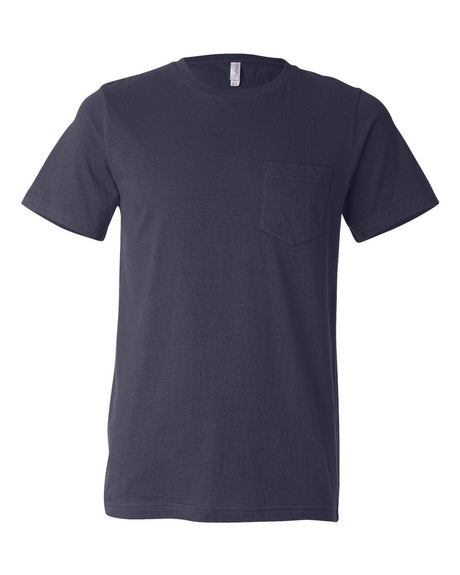 BELLA + CANVASÂ Jersey Pocket Crewneck Short Sleeve Tee - 3021 - XL