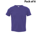 RADYAN® Toddler Fine Jersey Crewneck Short Sleeve Tee
