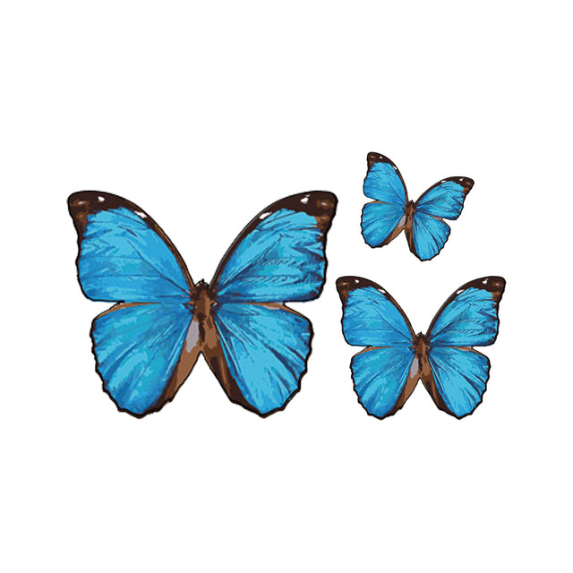 Crystal Candy Vivid Blue Edible Butterflies - Pack of 22
