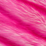 Snow Luxury Two Tone Shaggy Faux Fur Fabric - Acrylic Polyester Faux Fur Fabric, Two Tone Shaggy, 60" Width (1 Yard)