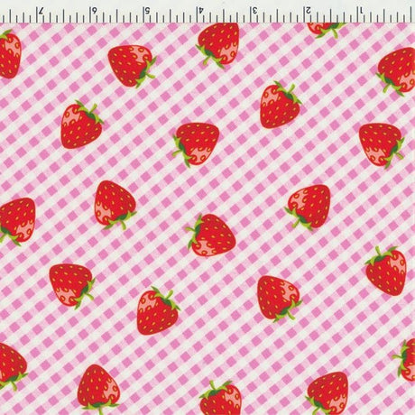 Printed Spandex Strawberry Juice Activewear Fabric