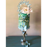 Crystal Candy Veined Blue Edible Butterflies - Pack of 22