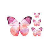 Crystal Candy Fluttery Pink Edible Butterflies - Pack of 22