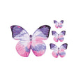 Crystal Candy Fluttery Purple Edible Butterflies - Pack of 22
