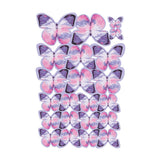 Crystal Candy Fluttery Purple Edible Butterflies - Pack of 22