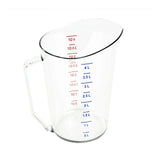 4 qt Measuring Cup Clear Polycarbonate Dual Scale