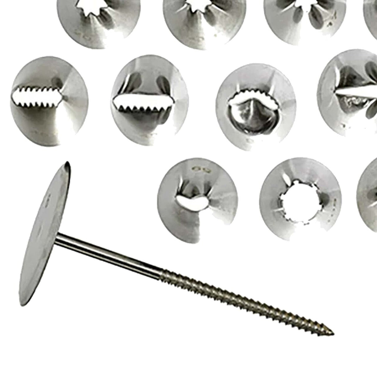 26 Piece Cake Decorating Tube Set Stainless Steel with Storage Box