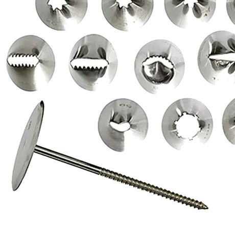 26 Piece Cake Decorating Tube Set Stainless Steel with Storage Box