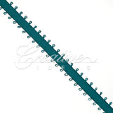 3/16" Double Face Picot Ribbon - 50 Yards (Teal)