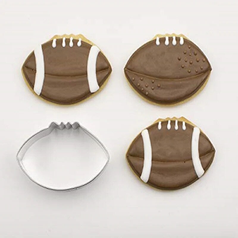 Ann Clark Football with laces Cookie Cutter 3 1/2"