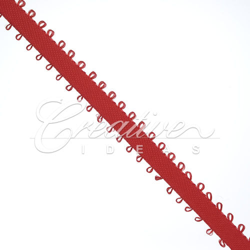 3/16" Double Face Picot Ribbon - 50 Yards (Red)