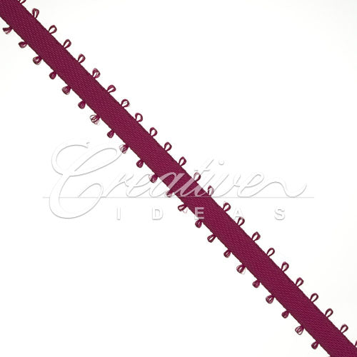 3/16" Double Face Picot Ribbon - 50 Yards (Wine)