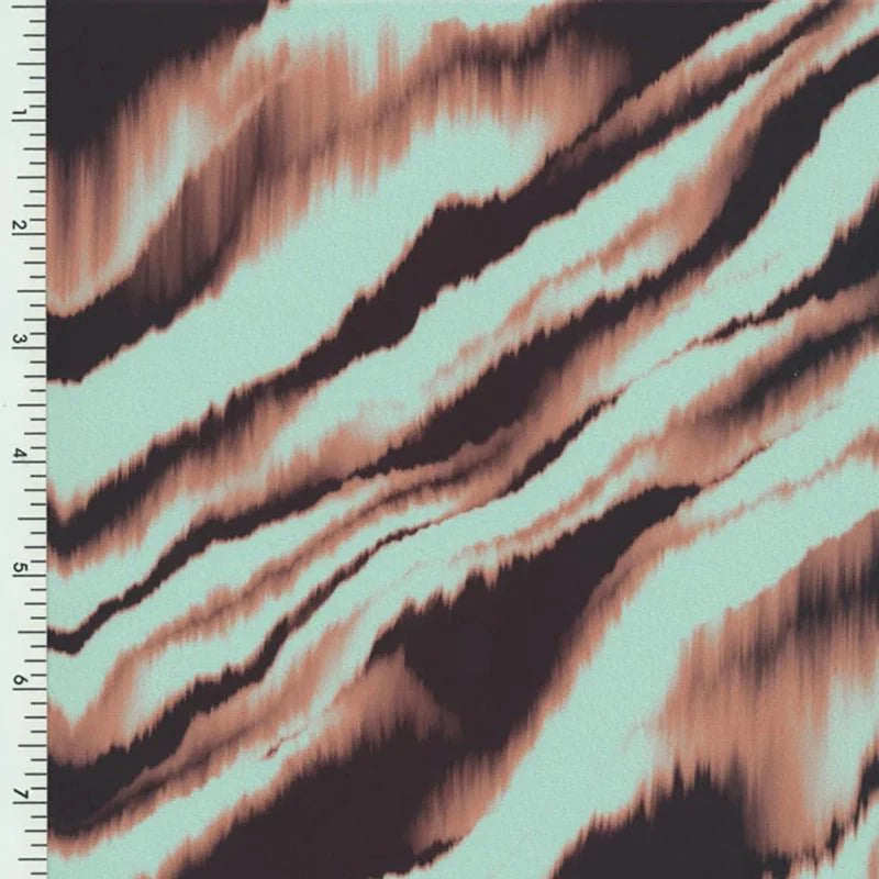 Printed Spandex Big Tigers Tricot Matte Swimwear