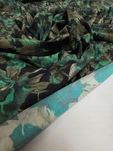 Polyamide Elastane Knitted Floral Fabric