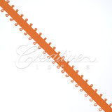 3/16" Double Face Picot Ribbon - 50 Yards (Orange)