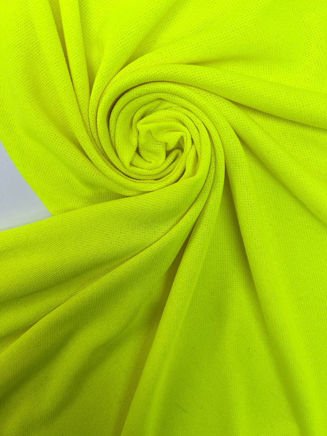 Italian Acetate Knitted Fabric Yellow-Green