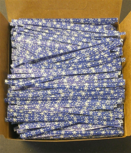 Snowflake Paper Twist Ties - 2,000 Pack