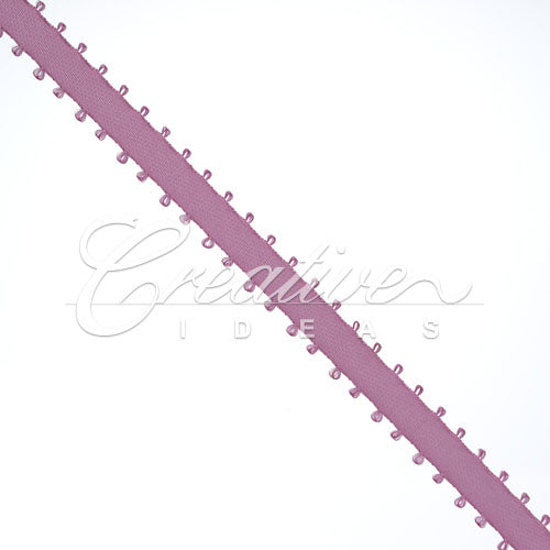 3/16" Double Face Picot Ribbon - 50 Yards (Rosy Mauve)