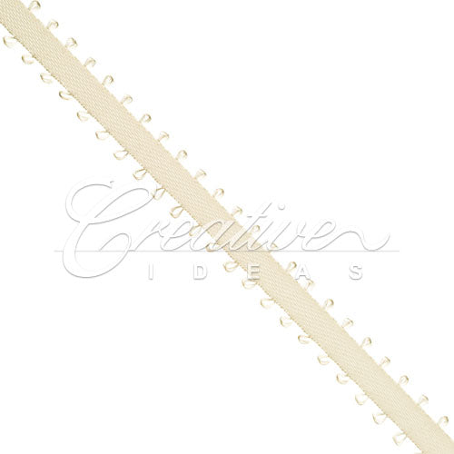 3/16" Double Face Picot Ribbon - 50 Yards (Toffee)
