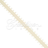 3/16" Double Face Picot Ribbon - 50 Yards (Toffee)