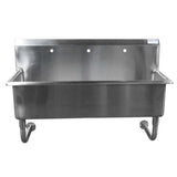 Custom Made Commercial Wall Hung Hand Sink Stainless Steel 5 Feet Wide