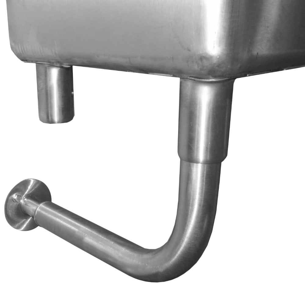 Custom Made Commercial Wall Hung Hand Sink Stainless Steel 5 Feet Wide