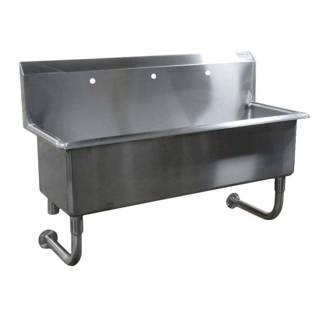 Custom Made Commercial Wall Hung Hand Sink Stainless Steel 6 Feet Wide