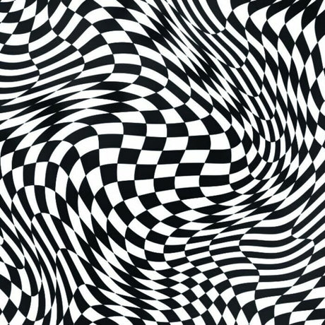 Printed Spandex Geometric Vesparelly Activewear Fabric