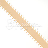 3/8" Double Face Picot Ribbon - 50 Yards (Light Peach)